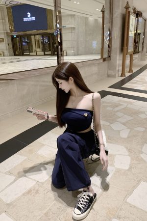 Strapless Top with Built-in Padding for Trendy Girls - Perfect for Y2K Style and Summer Fashion