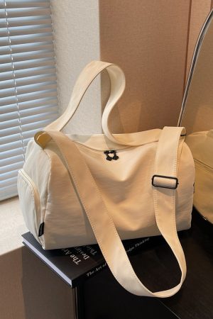 Stylish Large Capacity Travel Bag for Women - Lightweight Versatile Sports Fitness Shoulder Crossbody Bag for Short Trips