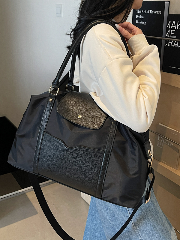 Stylish Large Capacity Women's Fitness Tote Bag - Lightweight Shoulder Bag for Travel, Business, and Short Trips Stylish Large Capacity Women's Fitness Tote Bag - Lightweight Shoulder Bag for Travel, Business, and Short Trips