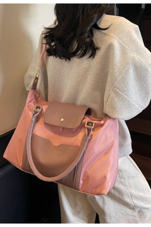 Stylish Large Capacity Women's Fitness Tote Bag - Lightweight Shoulder Bag for Travel, Business, and Short Trips