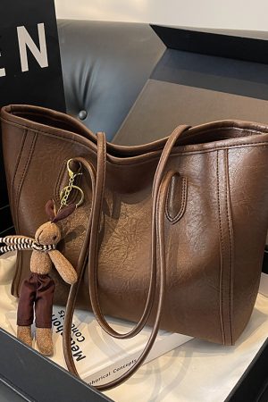 Stylish Large Capacity Women's Shoulder Tote Bag for Commuting and Classes - High-End Feel for 2025 Fashion