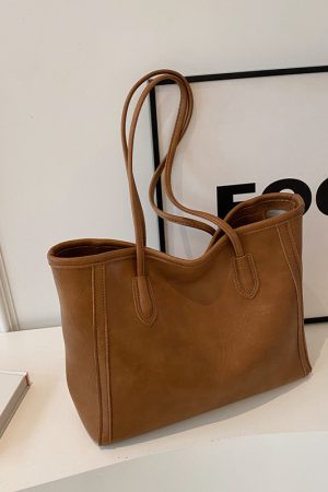 Stylish Large Capacity Women's Shoulder Tote Bag for Commuting and Classes - High-End Feel for 2025 Fashion