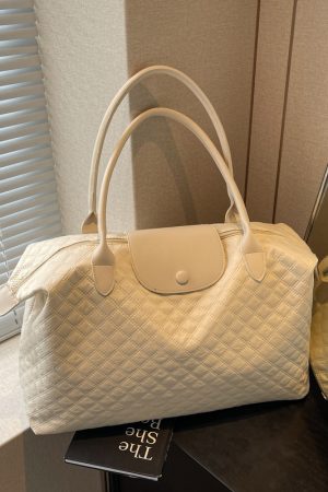 Stylish Lightweight Large Capacity Shoulder Bag for Women - Versatile Travel, Maternity & Storage Bag for Short-Distance Trips