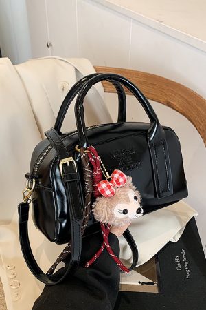 Stylish Women's Letter Tote Bag - 2025 Niche Design Shoulder Crossbody Bag, High-End Pillow Style