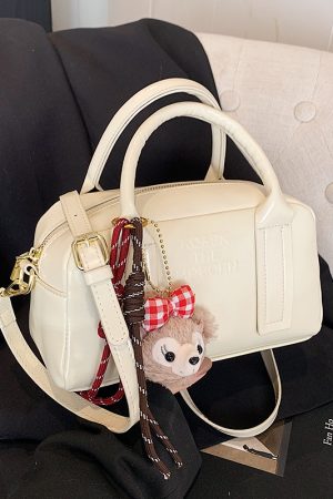 Stylish Women's Letter Tote Bag - 2025 Niche Design Shoulder Crossbody Bag, High-End Pillow Style