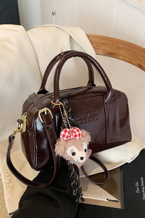 Stylish Women's Letter Tote Bag - 2025 Niche Design Shoulder Crossbody Bag, High-End Pillow Style