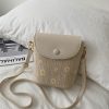 Stylish Woven Straw Crossbody Bag for Women - Japanese & Korean Style Fairy Bucket Bag for Summer 2025