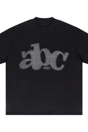 Summer 2025 Women's Loose Round Neck T-Shirt with Letter Print - Casual Short Sleeve Trendy Top for Couples