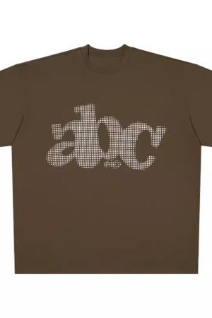 Summer 2025 Women's Loose Round Neck T-Shirt with Letter Print - Casual Short Sleeve Trendy Top for Couples