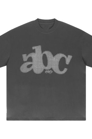 Summer 2025 Women's Loose Round Neck T-Shirt with Letter Print - Casual Short Sleeve Trendy Top for Couples