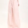 Summer American-Style Quick-Dry Wide-Leg Pants for Women, Bow Accent Loose Straight-Leg Casual Trousers