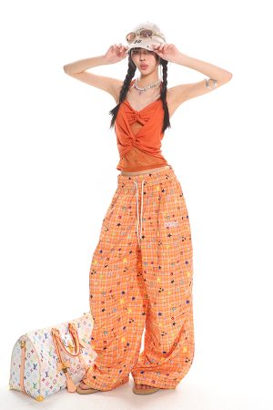 Summer Beach Low-Cut Knotted Lace Spliced Tank Top for Spicy Girls - Trendy Casual Wear, Perfect for 90s and Y2K Styles