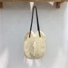 Summer Beach Tote Bag - Women's Cotton Yarn Woven Shoulder Bag with Hollow Design - Stylish Handheld Tote for 2025