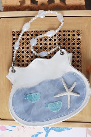 Summer Beaded Fish Bag - Cute Underarm Crossbody Handbag for Small Essentials, Niche Design, Perfect for Casual Outings