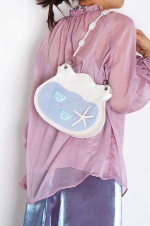 Summer Beaded Fish Bag - Cute Underarm Crossbody Handbag for Small Essentials, Niche Design, Perfect for Casual Outings