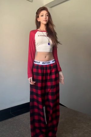 Summer Casual Wide-Leg Pants for Women - Patterned Straight-Leg Loose Fit with Letter Belt and Drape Effect, Perfect for Lazy Days