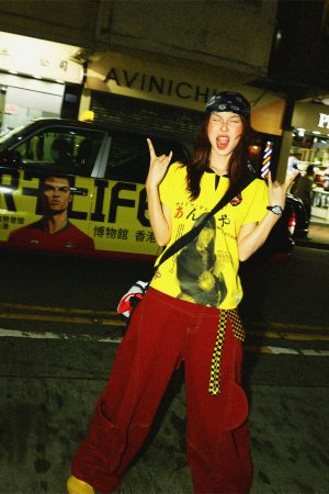 Summer Character Print Short Sleeve T-Shirt for Women - Casual Versatile Yellow Top, Trendy 90s Style