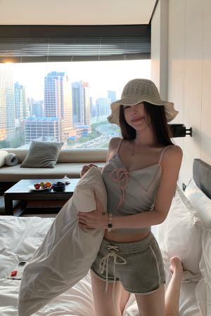 Summer Color Block Sleeveless Vest for Women - Modal Hot Girl Style Top