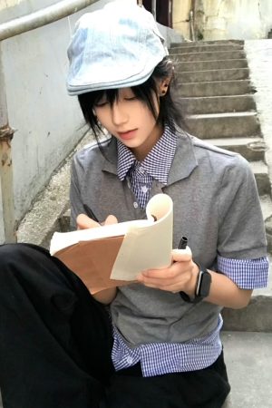 Summer Color-Blocked Retro Two-Piece Short Sleeve T-Shirt for Women - Slim Fit Polo Collar Flattering Shoulder Top