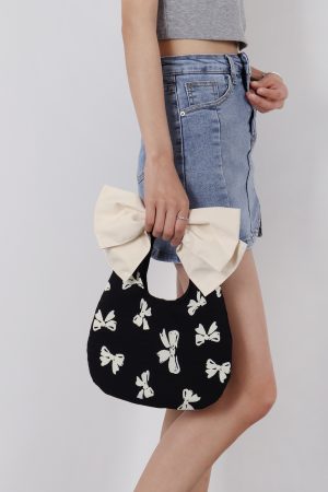 Summer Cute Bowknot Clutch Bag for Women - Soft Trendy Crossbody Bag with Original Niche Design