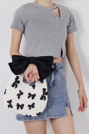 Summer Cute Bowknot Clutch Bag for Women - Soft Trendy Crossbody Bag with Original Niche Design