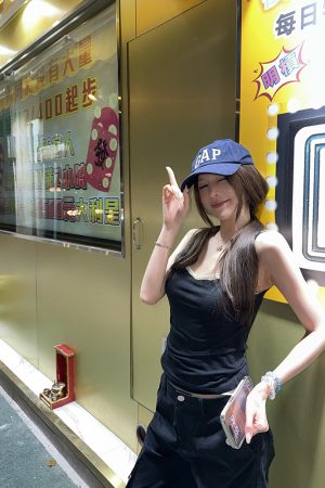 Summer Dopamine Camisole for Women - Versatile Layering Top, Slimming Base Shirt, Perfect for 90s and Y2K Styles