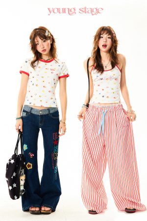 Summer Fruit Print Slim-Fit Camisole for Women - Sweet and Spicy American-Style Short Top, Perfect for 90s and Y2K Fashion
