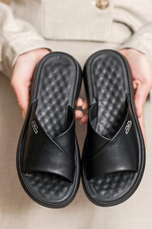 Summer Italian-Style Soft-Soled Leather Sandals for Women - Non-Fatiguing 3.5 cm Heels, Comfortable and Stylish