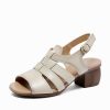 Summer Italian-Style Soft-Soled Roman Sandals - Comfortable Genuine Leather Footwear for Women