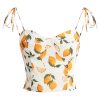 Summer Lemon Print Cami Vest - Sexy Vacation Style, French Pure Desire, Versatile Inner & Outer Wear