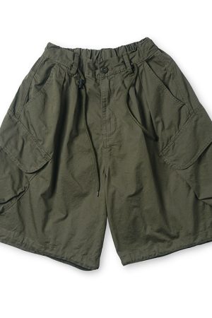 Summer Loose Fit Large Size Men's Cargo Shorts with Drawstring - Trendy Japanese Style Fashion for Casual Wear