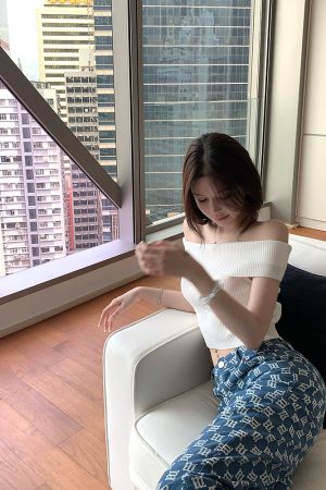 Summer Love Confession One-Shoulder Knitted Top for Women, Thin Purple Sweet Desire T-Shirt, Perfect for 90s Inspired Summer Style