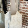 Summer Mesh Lace Tote Bag for Women - Large Capacity Leisure Commuting Shoulder Bag - Trendy 2025 Style