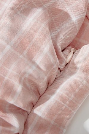 Summer Off-Shoulder Blue Checkered Vest with Irregular Ruffles - Women's Hong Kong Style Sleeveless Top