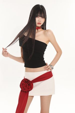 Summer Off-Shoulder Slim Fit Elastic One-Shoulder T-Shirt for Women - 2025 Vietnam Style, Niche Fashion