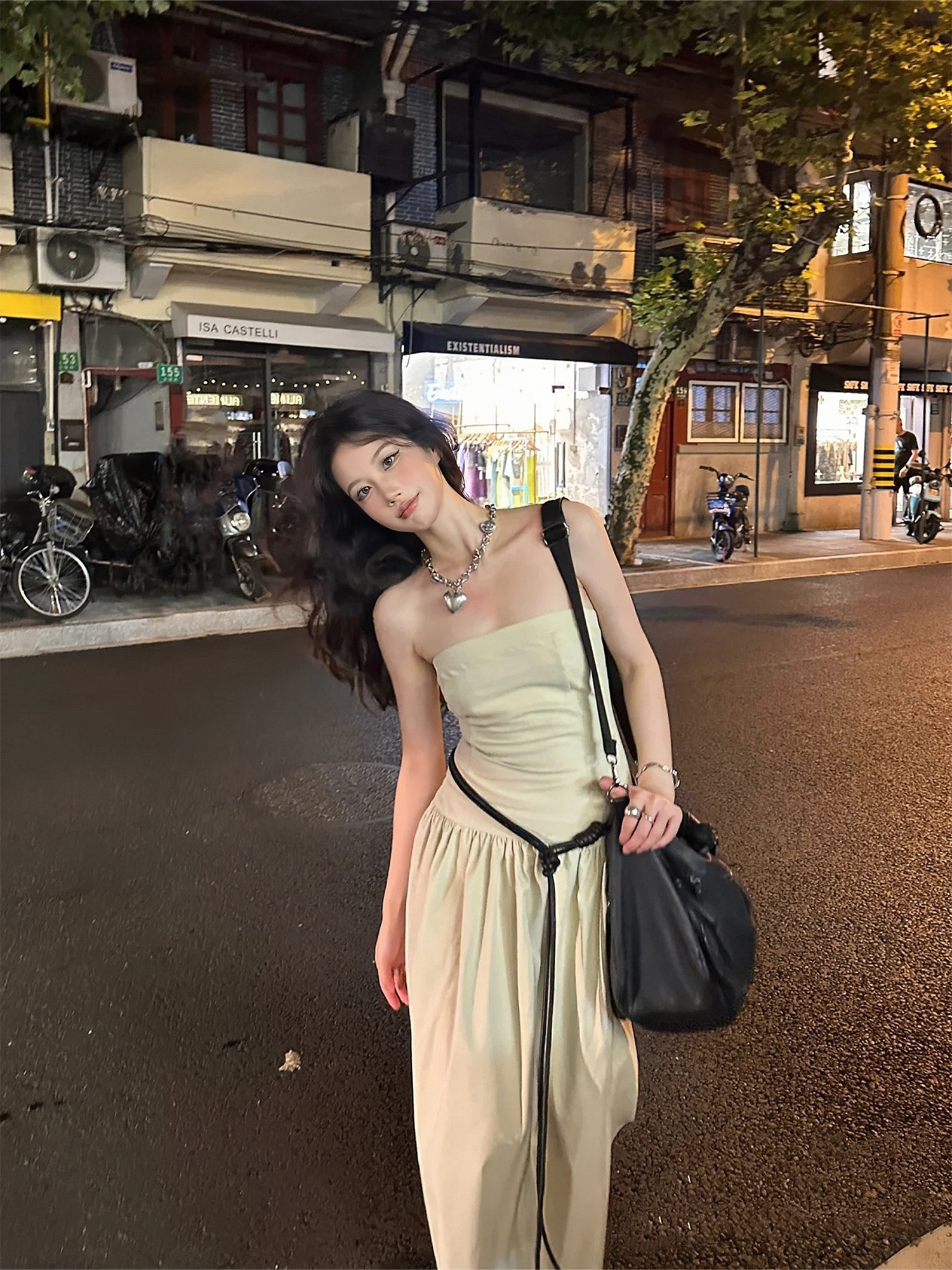 Summer Vintage Nylon Strapless Dress for Women - High-End French Style, Elegant and Chic for a Perfect Summer Look Summer Vintage Nylon Strapless Dress for Women - High-End French Style, Elegant and Chic for a Perfect Summer Look