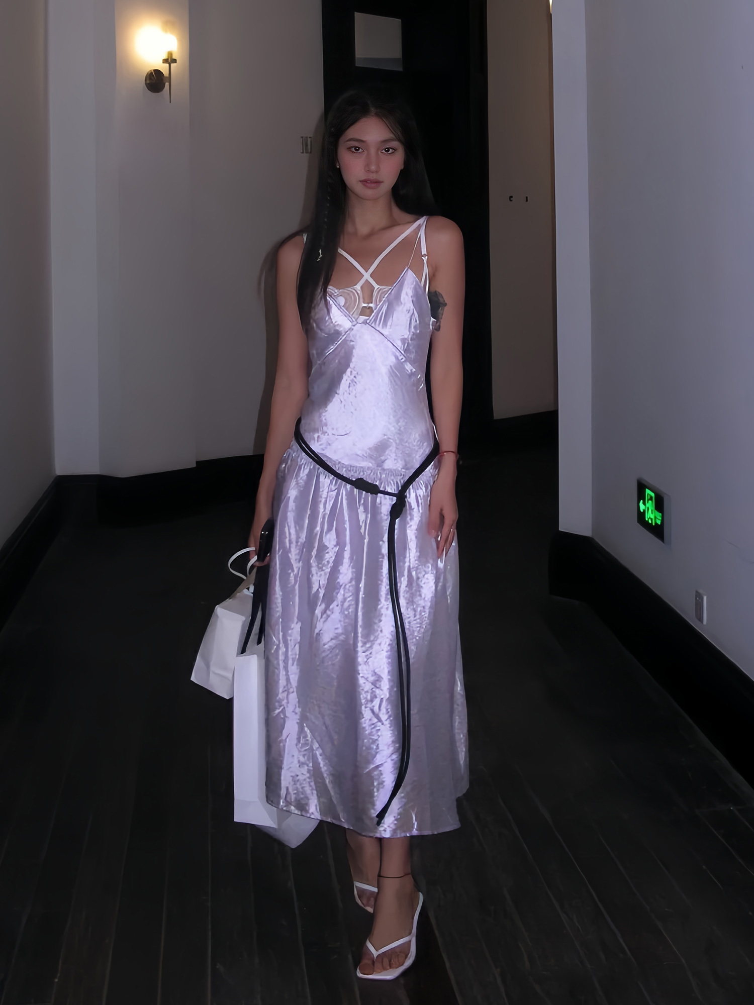 Summer Vintage Nylon Strapless Dress for Women - High-End French Style, Elegant and Chic for a Perfect Summer Look Summer Vintage Nylon Strapless Dress for Women - High-End French Style, Elegant and Chic for a Perfect Summer Look