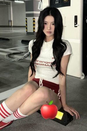 Summer Women's American Style Sports Jersey T-Shirt - Slim Fit Short Sleeve Crop Top with Letter Print