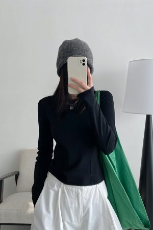 Sun Grapefruit Short-Sleeve T-Shirt for Women - Round Neck Slim-Fit Summer Top, Trendy Niche Shoulder Style