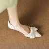 Super Cute Pointed Toe Bow Tie Open Toe Sandals for Women - Versatile Hollow Fine High Heels, Perfect for Y2K and Summer Style