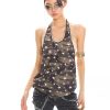 Sweet Cool Camouflage Halter Top for Women - Summer American Vintage Backless Sexy Tank Top - Y2K Casual Style