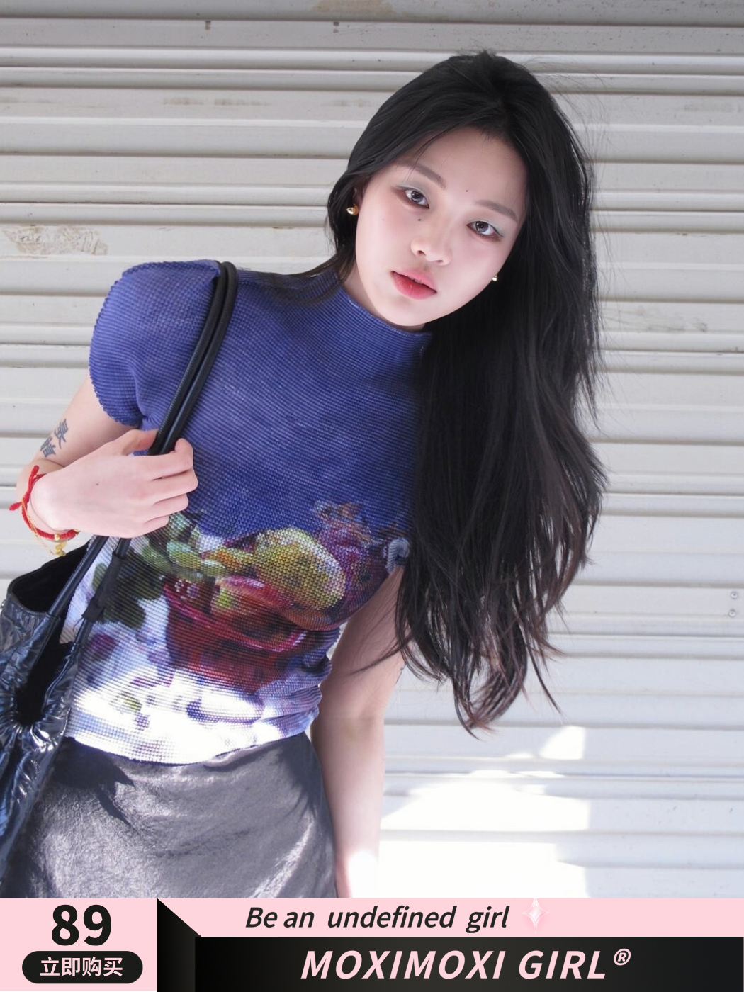 Sweet Grapes Pleated T-Shirt Top - Art Student Series Still Life Design, Pre-Exam Inspiration, Perfect for 90s and Y2K Styles Sweet Grapes Pleated T-Shirt Top - Art Student Series Still Life Design, Pre-Exam Inspiration, Perfect for 90s and Y2K Styles