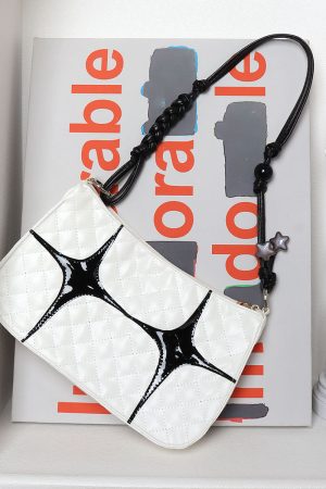 Sweet Retro Star Underarm Bag - Original Design, Stylish and Cool, Perfect for Y2K and Vintage Fashion Lovers