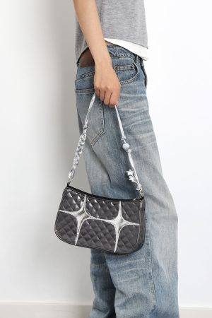 Sweet Retro Star Underarm Bag - Original Design, Stylish and Cool, Perfect for Y2K and Vintage Fashion Lovers