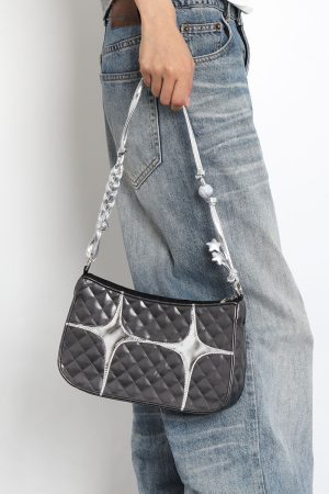 Sweet Retro Star Underarm Bag - Original Design, Stylish and Cool, Perfect for Y2K and Vintage Fashion Lovers