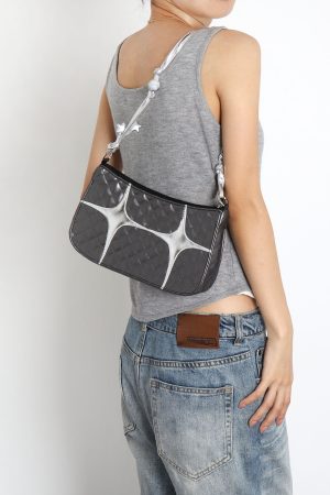 Sweet Retro Star Underarm Bag - Original Design, Stylish and Cool, Perfect for Y2K and Vintage Fashion Lovers