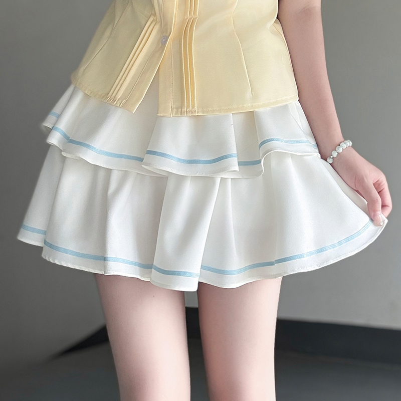 Sweet Style Short Sleeve Sailor Suit Set with Cake Skirt - 2025 Summer Pudding Bear JK Uniform Fashion for Y2K & Korean Style Lovers Sweet Style Short Sleeve Sailor Suit Set with Cake Skirt - 2025 Summer Pudding Bear JK Uniform Fashion for Y2K & Korean Style Lovers
