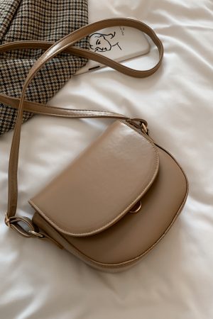 Textured Crossbody Bag for Women - 2025 Spring/Summer Fashion, Versatile Elegant Shoulder Bag, Chic Small Handbag