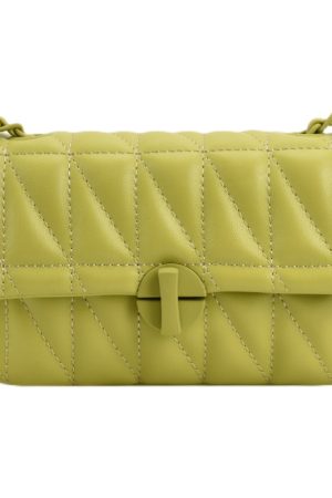 Textured Diamond-Patterned Chain Shoulder Bag for Women - Versatile Spring/Summer 2025 Small Crossbody Bag