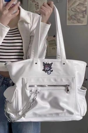 Textured Large-Capacity Shoulder Tote Bag for Women - Stylish 2025 Model Ideal for College Students and Daily Use